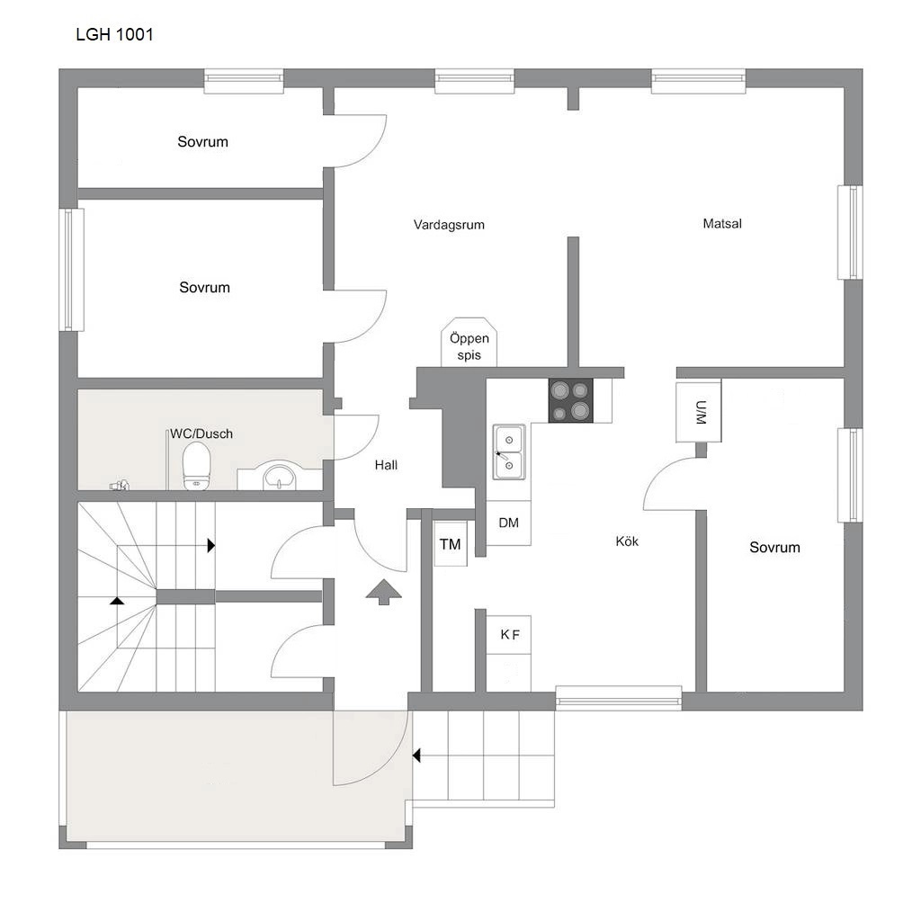 Badrum i lägenhet Kungsör